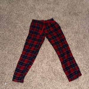 Old Navy Red and Black Plaid Track Pants